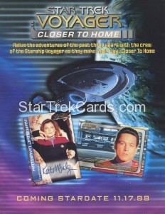 Star Trek Voyager Closer to Home Sell Sheet Page 1