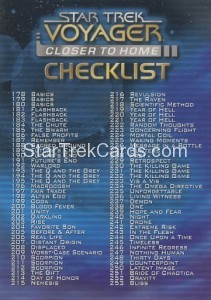 Star Trek Voyager Closer to Home Trading Card 277