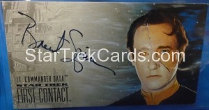 Star Trek First Contact Trading Card Brent Spiner Autograph