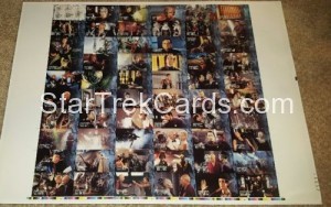 Star Trek First Contact Trading Card Uncut Sheet