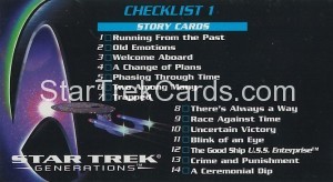Star Trek Generations Trading Card 71