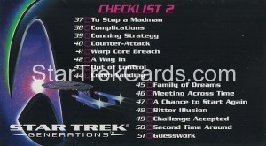 Star Trek Generations Trading Card 72