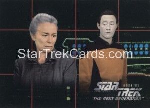 Star Trek The Next Generation Season Five Trading Card 423