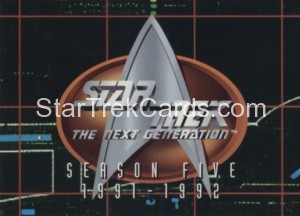 Star Trek The Next Generation Season Five Trading Card 425