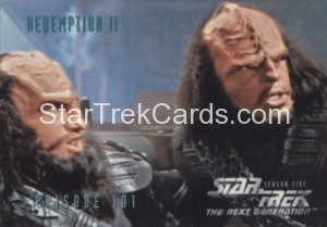 Star Trek The Next Generation Season Five Trading Card 430