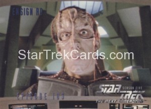 Star Trek The Next Generation Season Five Trading Card 438