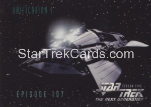 Star Trek The Next Generation Season Five Trading Card 449