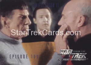 Star Trek The Next Generation Season Five Trading Card 453