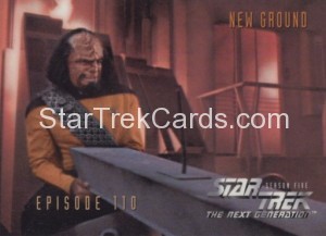 Star Trek The Next Generation Season Five Trading Card 459