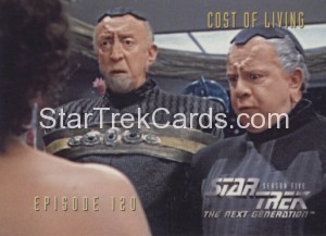 Star Trek The Next Generation Season Five Trading Card 489