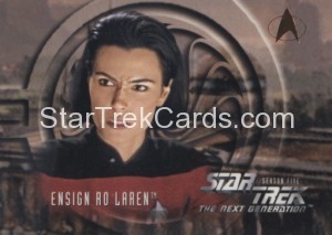 Star Trek The Next Generation Season Five Trading Card 523