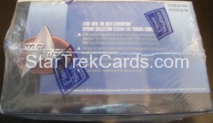 Star Trek The Next Generation Season Five Trading Card Box Back