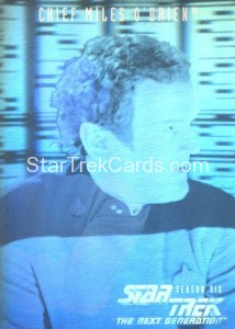 Star Trek The Next Generation Season Six H11 OBrien Hologram Card