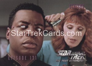 Star Trek The Next Generation Season Six Trading Card 551