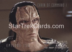 Star Trek The Next Generation Season Six Trading Card 567