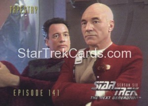 Star Trek The Next Generation Season Six Trading Card 581