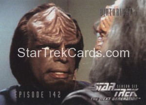 Star Trek The Next Generation Season Six Trading Card 585