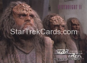 Star Trek The Next Generation Season Six Trading Card 588