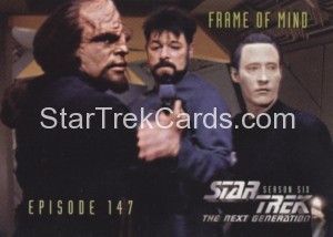 Star Trek The Next Generation Season Six Trading Card 599