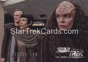 Star Trek The Next Generation Season Six Trading Card 601