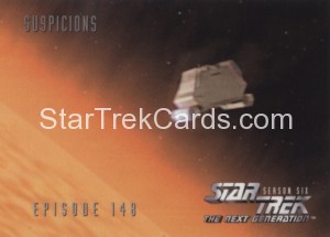 Star Trek The Next Generation Season Six Trading Card 603