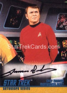 Star Trek The Original Series Season Two Autograph A32 Black Ink James Doohan Front