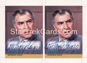 Star Trek The Original Series Season Two Trading Card A52 Uncut Sheet