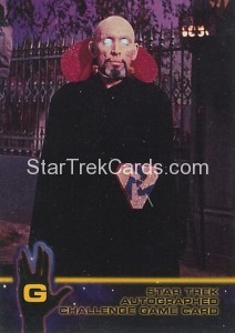 Star Trek The Original Series Season Two Trading Card Autograph Challenge G