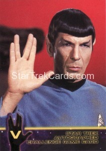 Star Trek The Original Series Season Two Trading Card Autograph Challenge V Unvoided Alternate