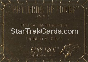 Star Trek The Original Series Season Two Trading Card G52