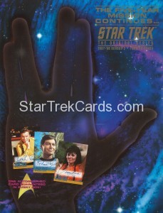 Star Trek The Original Series Season Two Trading Card Sell Sheet Front