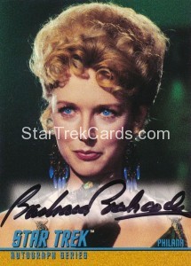 Star Trek The Original Series Season Three Autograph A74 Barbara Babcock Black Ink Front