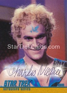 Star Trek The Original Series Season Three Autograph A81 Charles Napier Black Ink Front