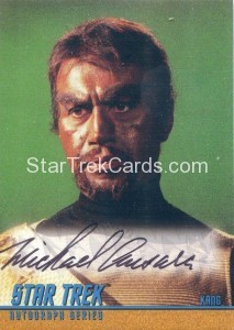 Star Trek The Original Series Season Three Trading Card A72 Black Ink