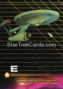 Star Trek The Original Series Season Three Trading Card Autograph Challenge E