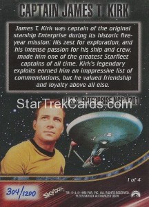 Star Trek The Original Series Season Three Trading Card Captains Card Back1