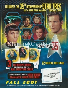 Star Trek The Original Series 35th Anniversary HoloFEX Sell Sheet Front