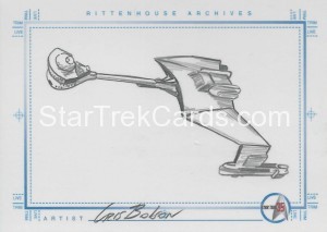 Star Trek The Original Series 35th Anniversary HoloFEX Trading Card Klingon Battle Cruiser