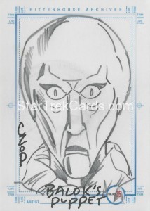 Star Trek The Original Series 35th Anniversary HoloFEX Trading Card Sketch Baloks Puppet