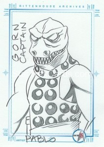 Star Trek The Original Series 35th Anniversary HoloFEX Trading Card Sketch Gorn Captain