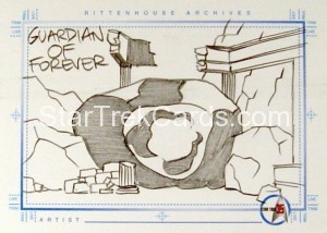 Star Trek The Original Series 35th Anniversary HoloFEX Trading Card Sketch The Guardian of Forever