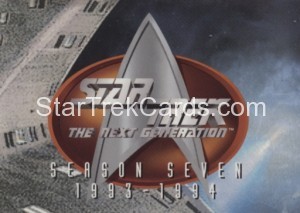 Star Trek The Next Generation Season Seven Trading Card 641