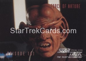 Star Trek The Next Generation Season Seven Trading Card 670