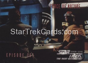 Star Trek The Next Generation Season Seven Trading Card 671