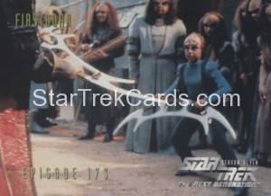 Star Trek The Next Generation Season Seven Trading Card 707