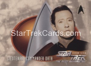 Star Trek The Next Generation Season Seven Trading Card 735