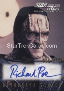 Star Trek The Next Generation Season Seven Trading Card A13 Richard Poe