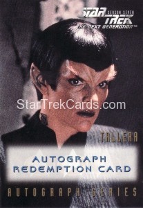 Star Trek The Next Generation Season Seven Trading Card A15 Redemption