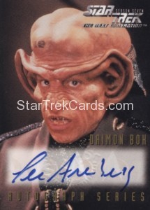 Star Trek The Next Generation Season Seven Trading Card A17 Lee Arenberg