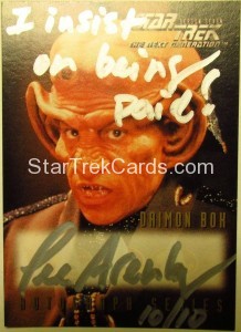 Star Trek The Next Generation Season Seven Trading Card A17 Lee Arenberg Variant